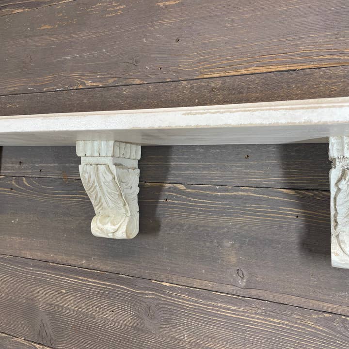 My Amigos Imports - Wholesale Wall Mounted Shelf - CLEARANCE-Calera-Farmhouse-Shelf-Corbels-29x7x5-Calera--$203