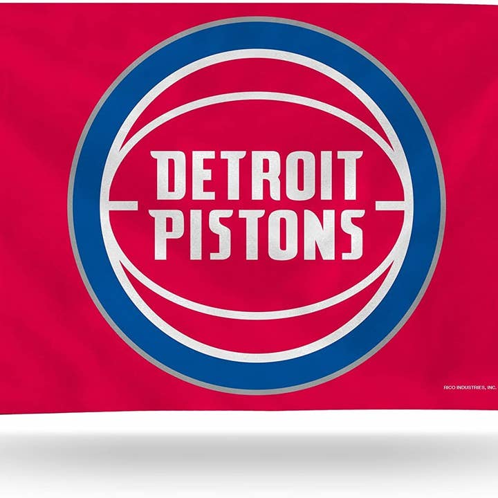 Bannière Drapeau 3' x 5' Detroit Pistons Simple Face pour Intérieur ou Extérieur avec Œillets en Métal pour la vente par Last Stand Hats, LLC