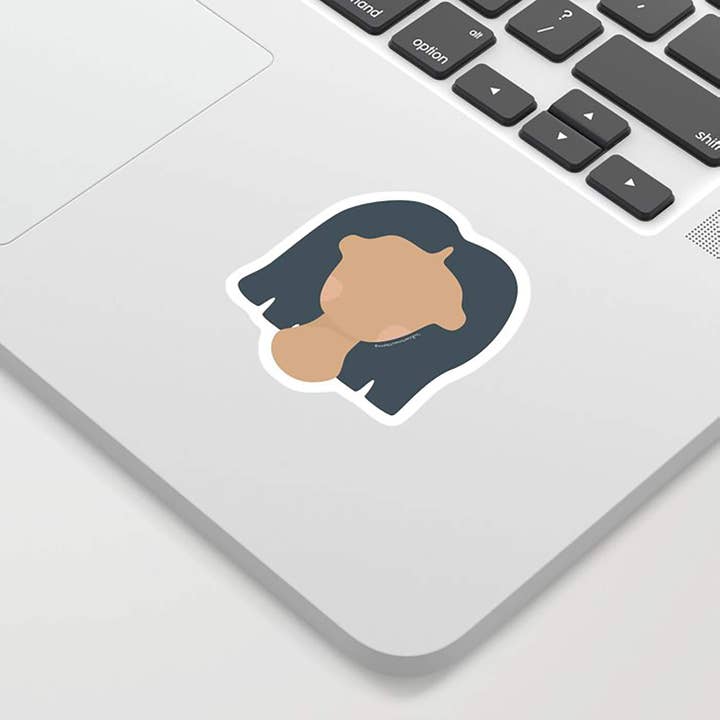 Confezione adesivi con testa galleggiante (4 adesivi) per la vendita all'ingrosso da parte di Maddy Ramsay Designs