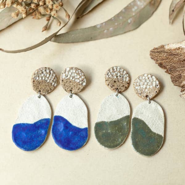 Textured Statement Earrings for wholesale by Sand and Fire Designs