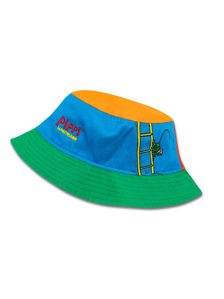 koaa — Chapeau bob « Pippi Longstocking » « Up and Down » bleu/rouge/vert/orange pour la vente par koaa