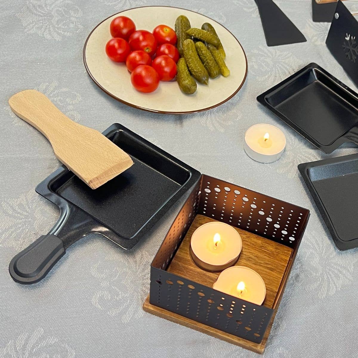 Zenker - Vente Ustensile/gadget de cuisine - Appareil à raclette individuel à bougie Fackelmann Spécialités Culinaires3