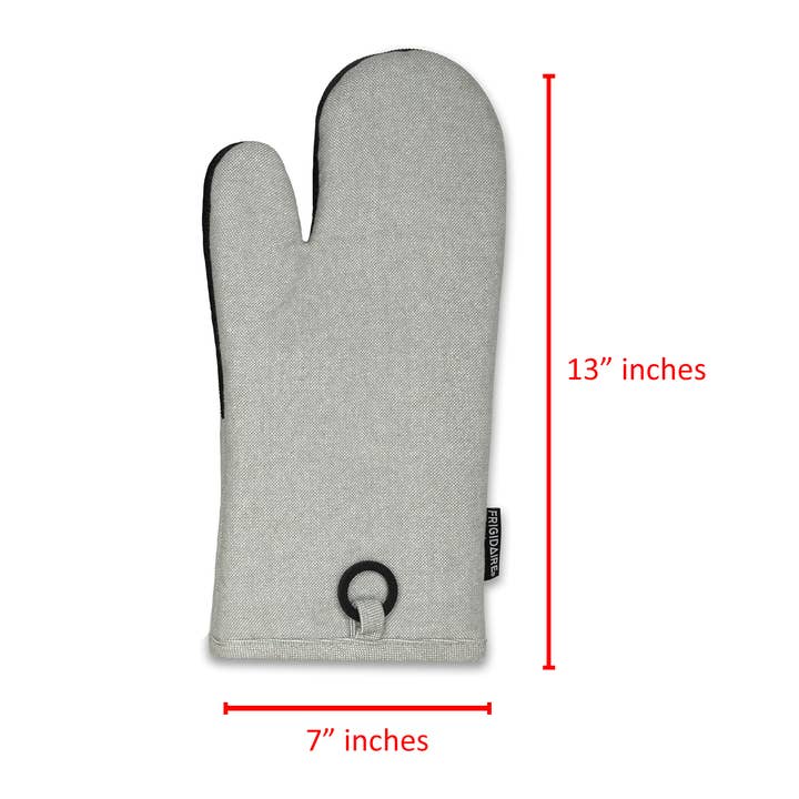 home mart goods – wholesale Oven mitt/pot holder – Grey Heat Resistant Oven Mitts With Cotton & Neoprene1