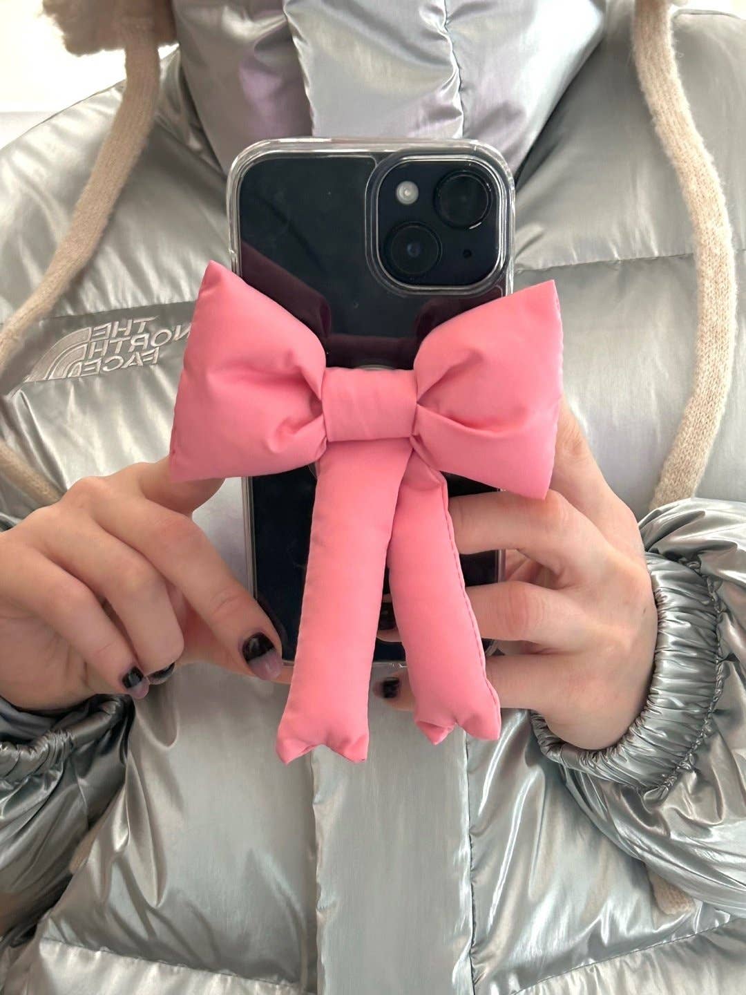 MOND HAUS - Wholesale Phone Grip - Linda Phone Holder | Puffy Ribbon Charm Smartphone Griptok 1