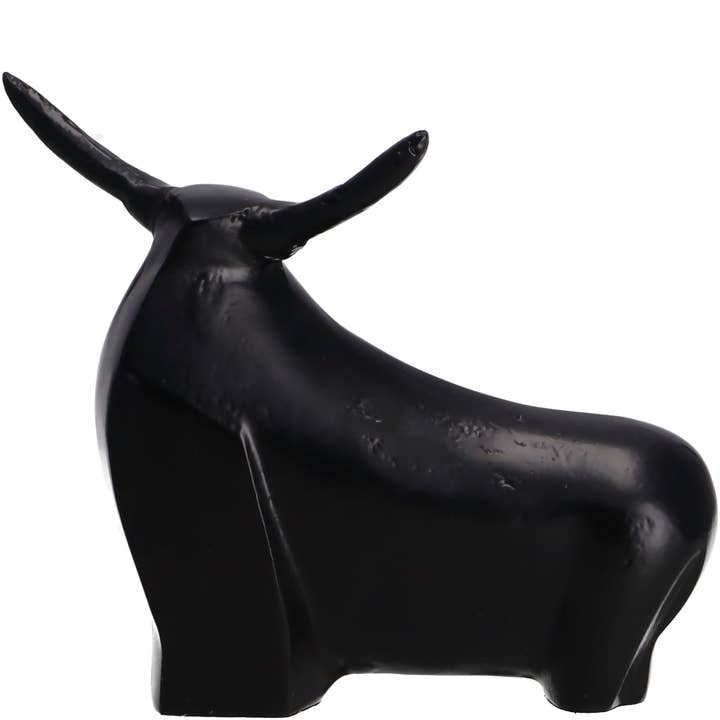 Metal Bull Mino, W15cm, H15cm, Black for wholesale by Vosteen