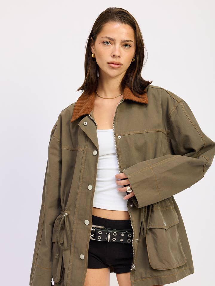 GEFÜTTERTE ARBEITSJACKE MIT TAILLENBAND für den Großhandel von Emory Park