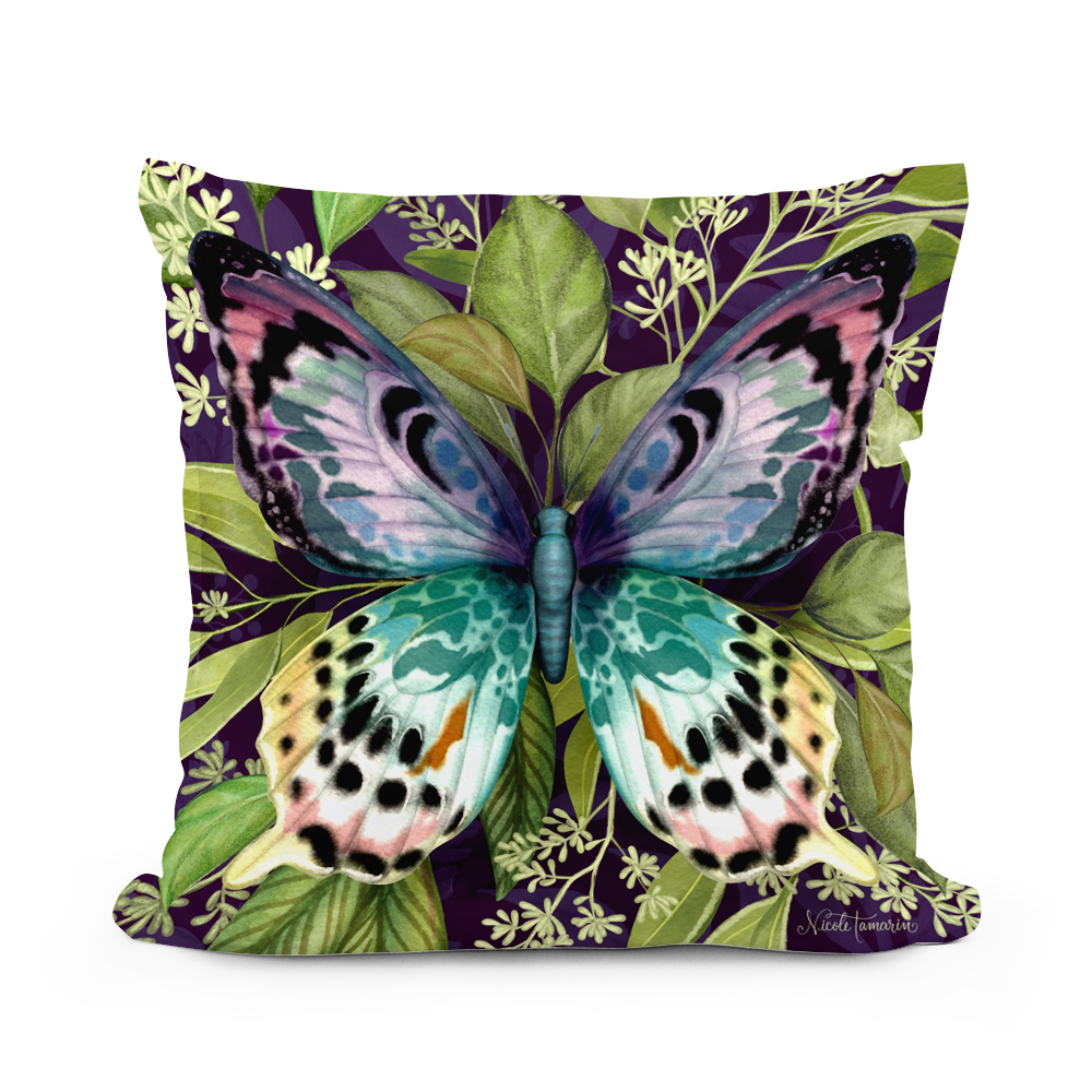 Magnolia Casual - Wholesale Throw/Decorative Pillow - Pillow - Butterfly (Mystic) - indoor / outdoor cushion0