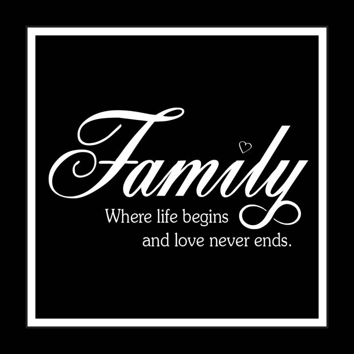 Family: Where Life Begins - It Was Said Greeting Card for wholesale by Swan River Studios
