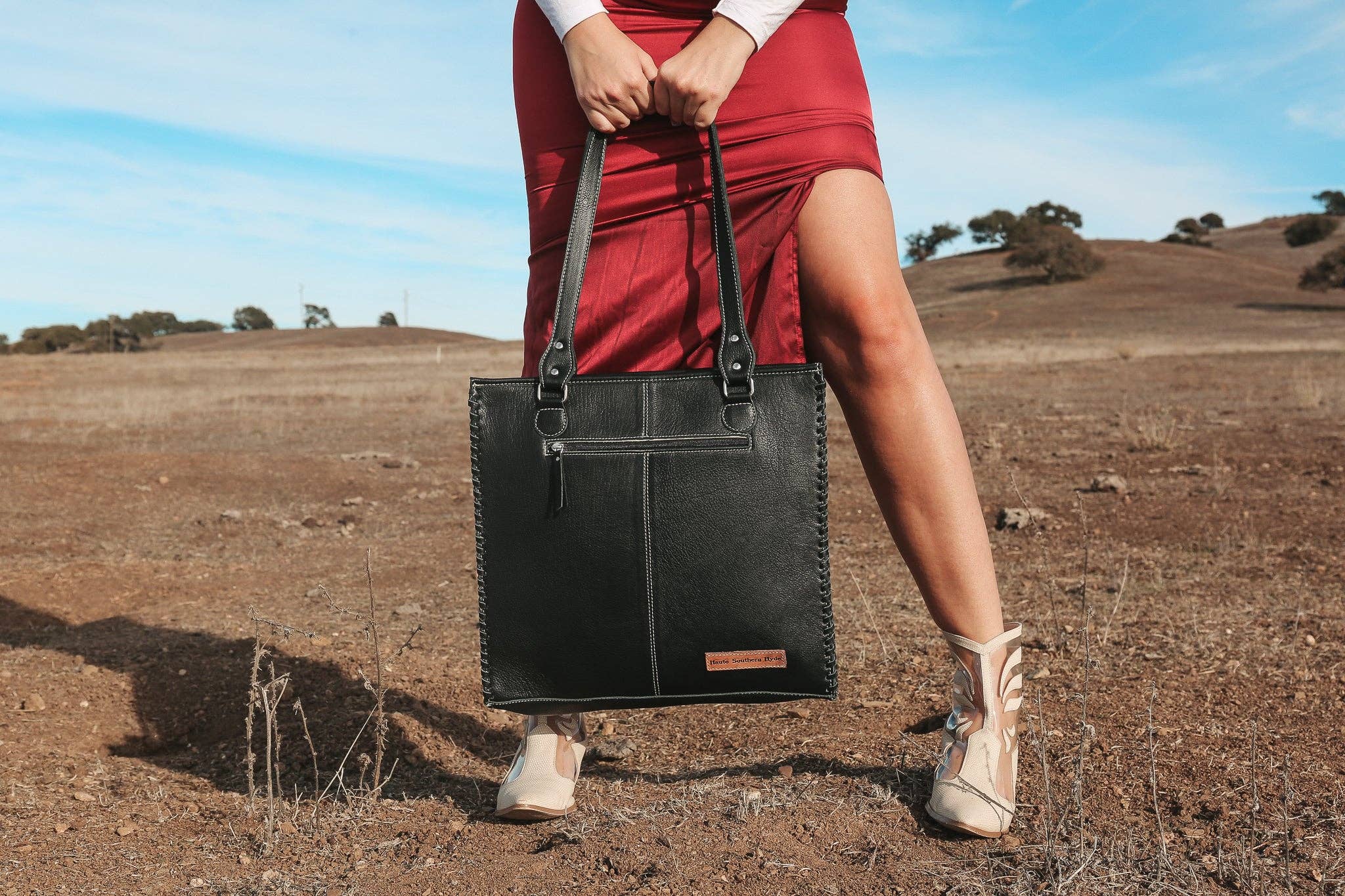 Haute Southern Hyde - Wholesale Tote Bag - Women's - Luxe Cowgirl Tote a Haute Southern Hyde Cowhide Purse3