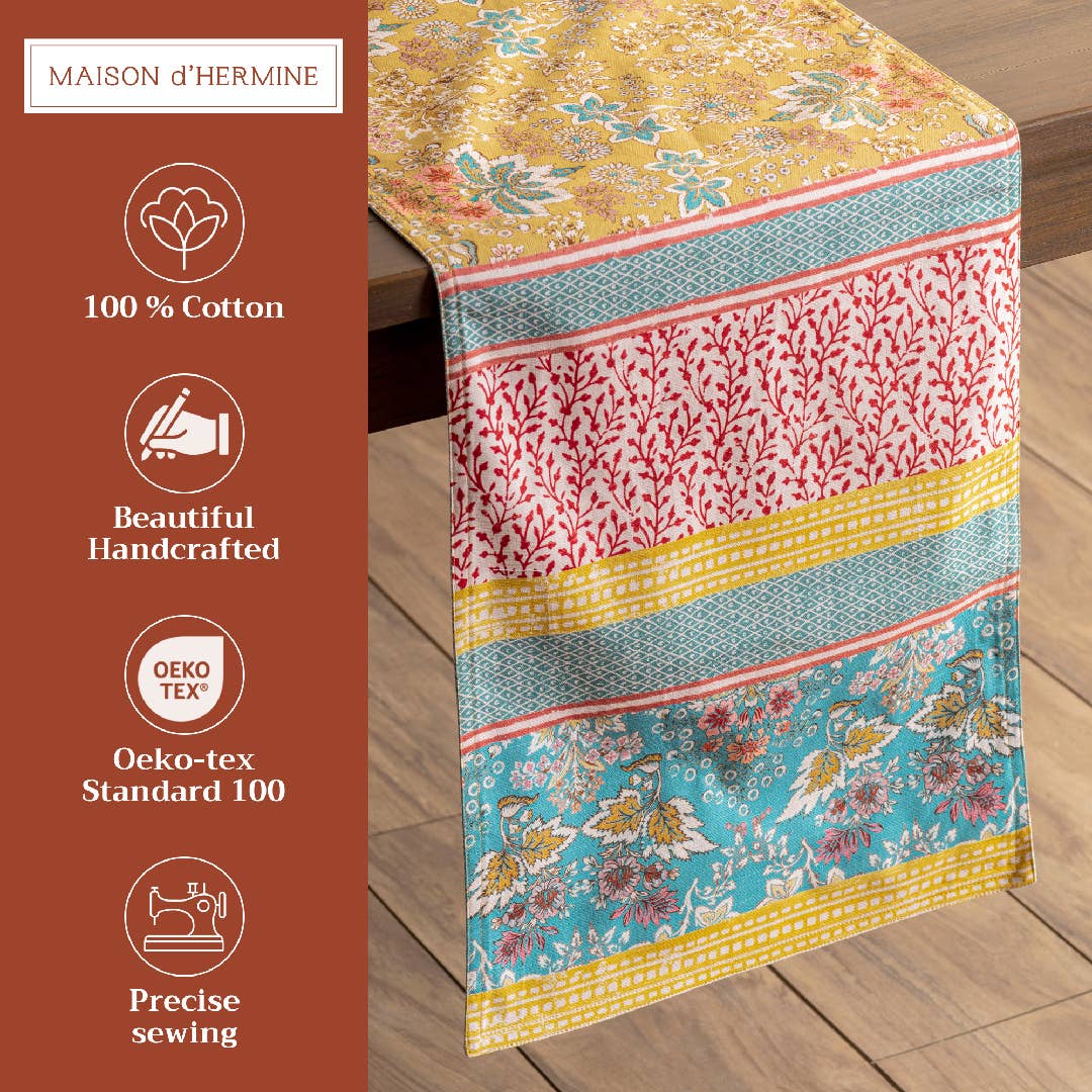 Maison d'Hermine - Design in Every Thread - Wholesale Table Runner - Table Runner 100% Cotton - Double Layer - Marquise7