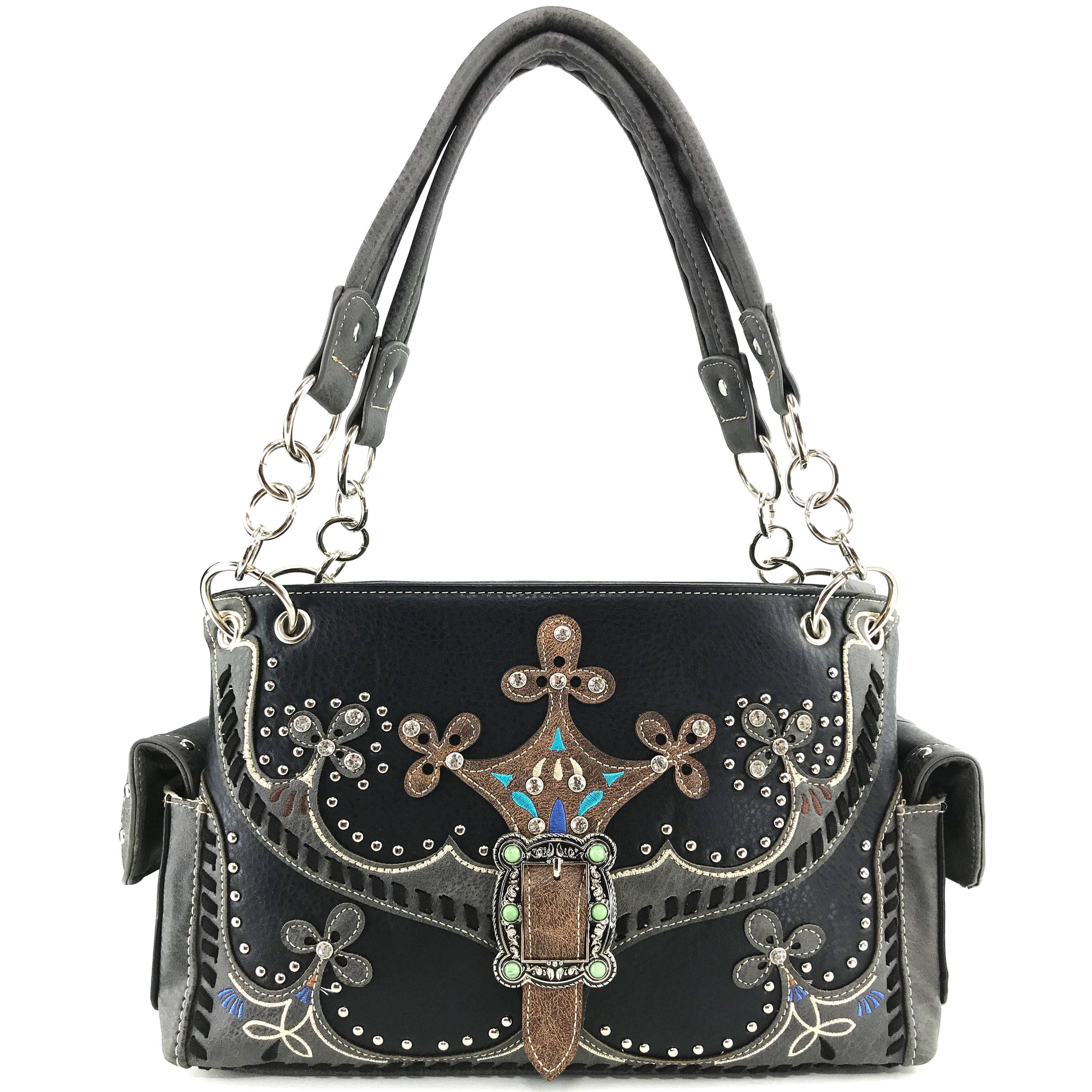 Lunar Deer - Wholesale Shoulder Bag - Women's - Moccasin Western Buckle Women's Handbag Purse0