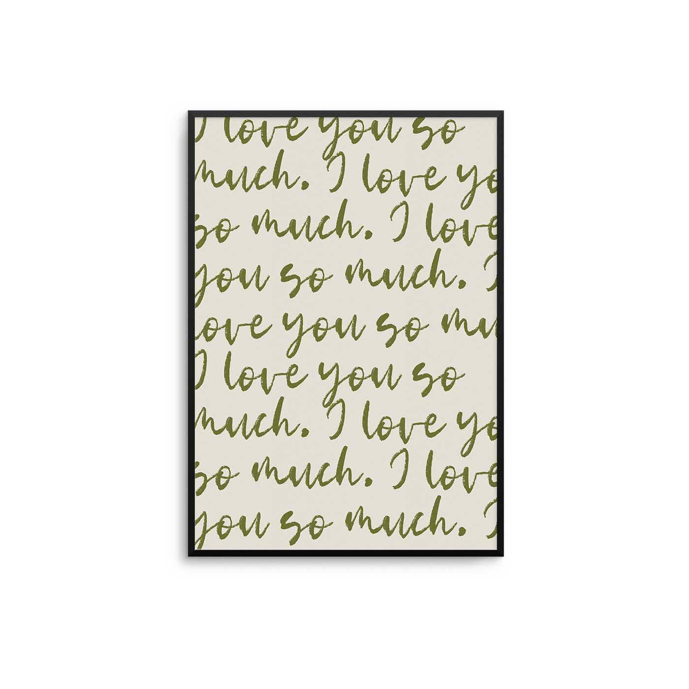 D'LUXE PRINTS - Wholesale Art Print - I Love You So Much Print3