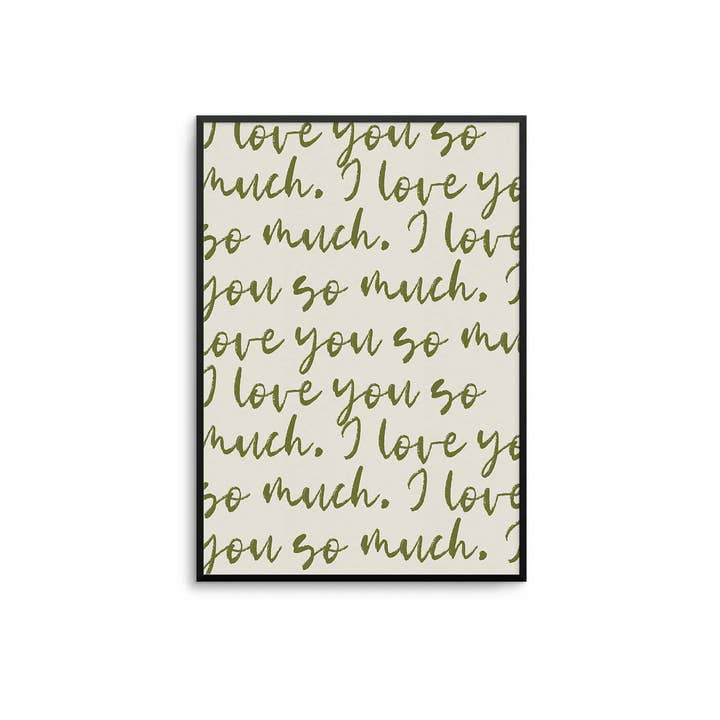 D'LUXE PRINTS - Wholesale Art Print - I Love You So Much Print3