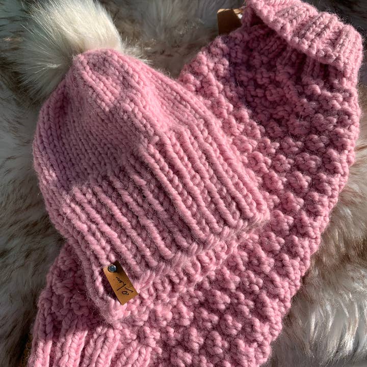 Leni Knits Limited – wholesale Mössa - Dam – BFF mössa Bundle - mössa och husdjur tröja matchande Set