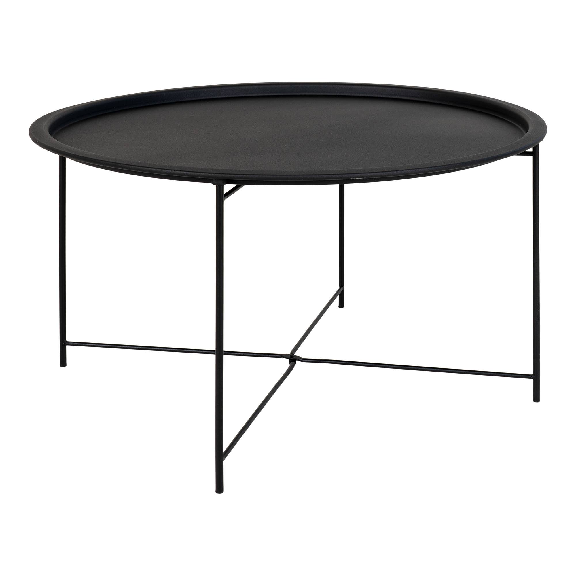 House Nordic – Großhandel Couchtische – Bastia Couchtisch von House Nordic, schwarz, Ø 75 x 43 cm1