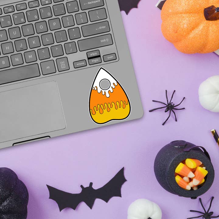 Adhesivo de Halloween con forma de plancheta de maíz y caramelo para venta al por mayor de Project Pinup