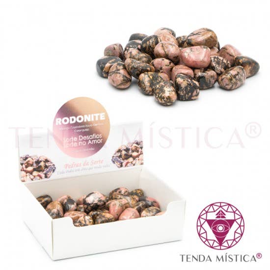 Tenda Mística - Wholesale Spirituele steen/kristal - Doos 250 g gepolijste middelgrote rodoniet0
