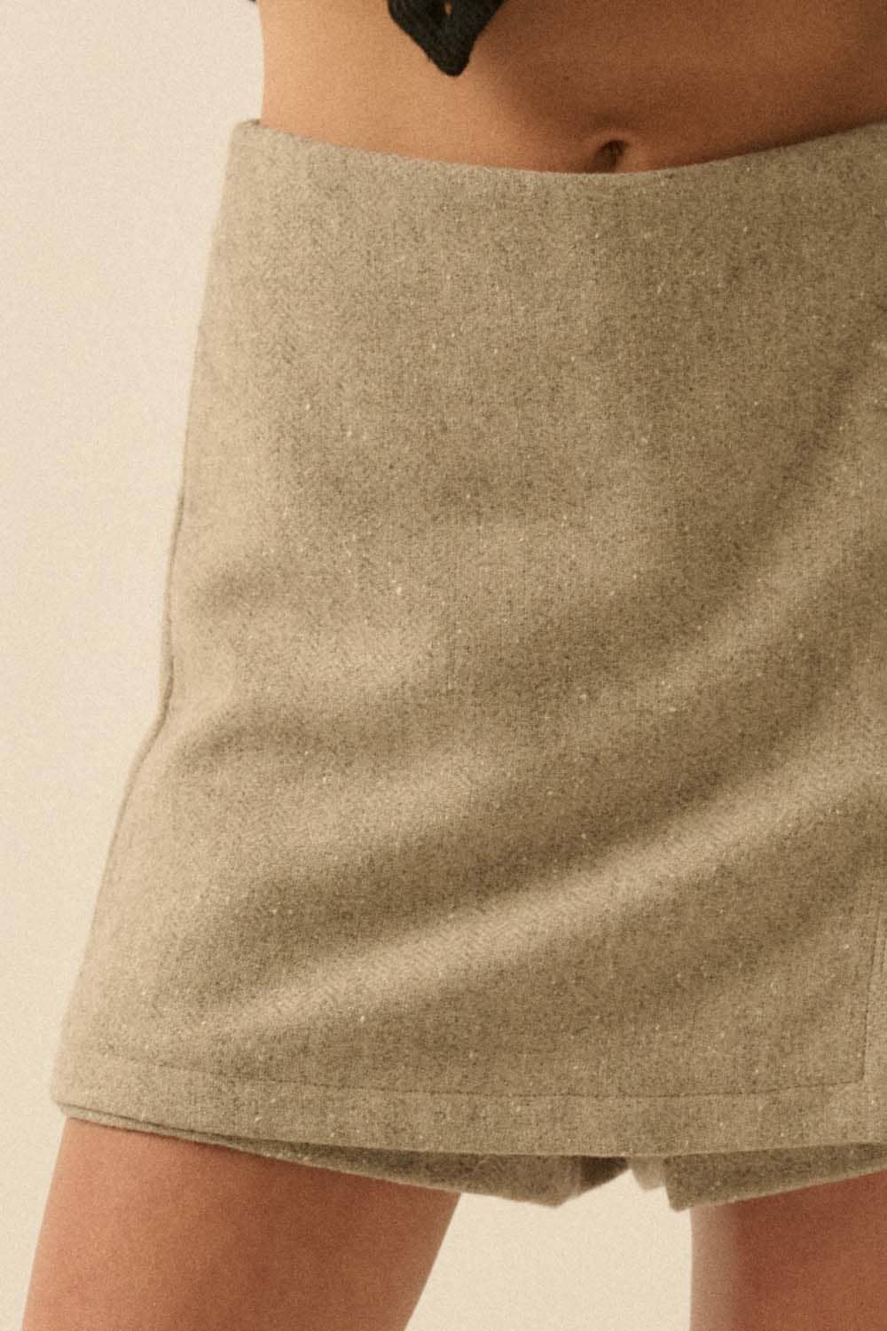 Promesa USA - Wholesale Skort - Women's - Herringbone Tweed Mini Skort7