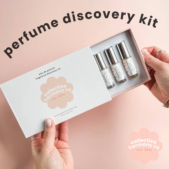 perfume discovery kit | mini perfume mist gift set for wholesale by Collective Harmony Co