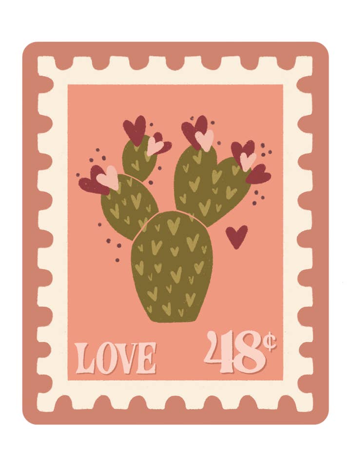 Prickly Pear Stamp Vinyl klistermærke for engroshandel hos Creative Kind