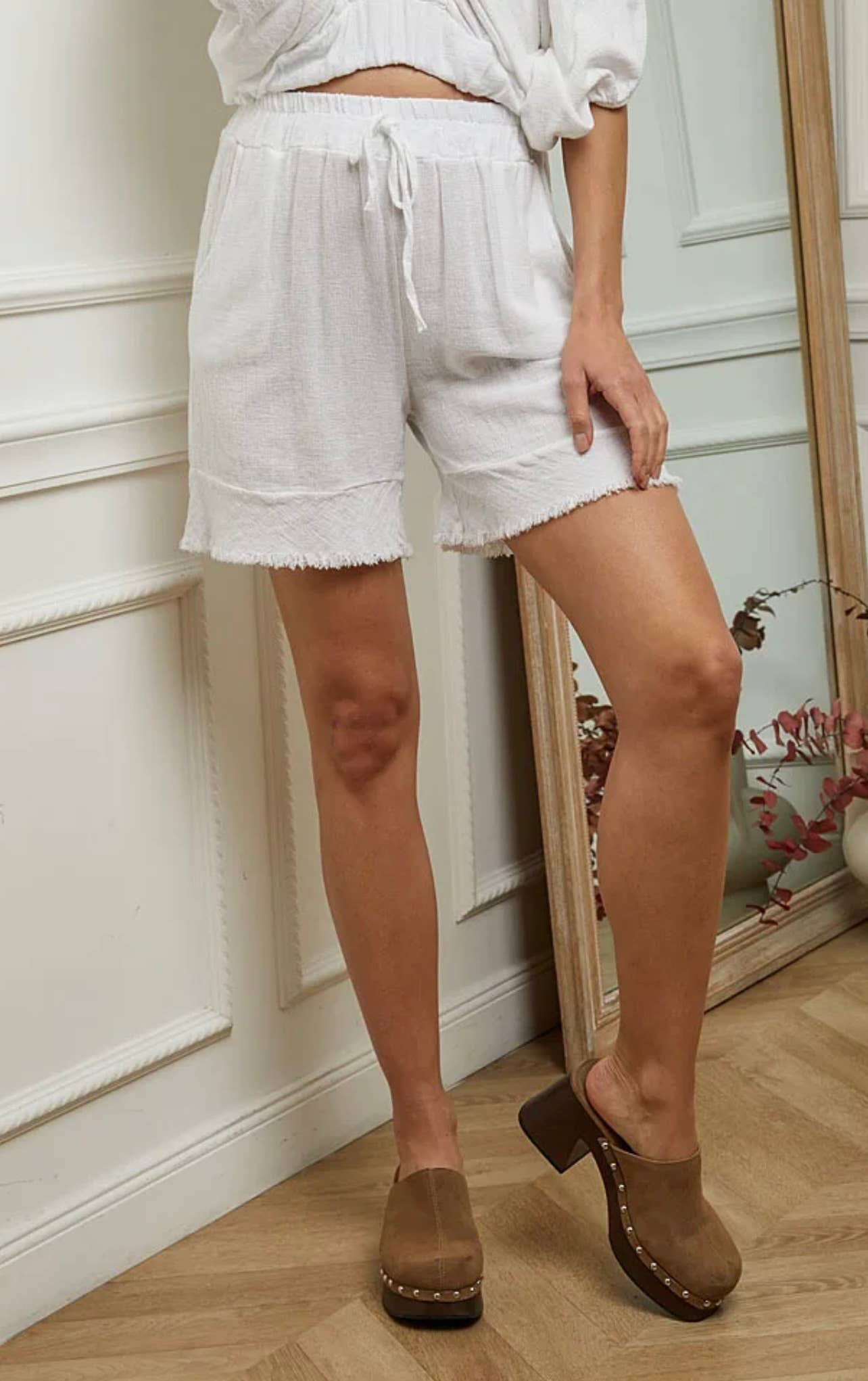 LÉA & LUC - Wholesale Shorts - Women's - Shorts in 50% cotton 50% linen REF. 100787