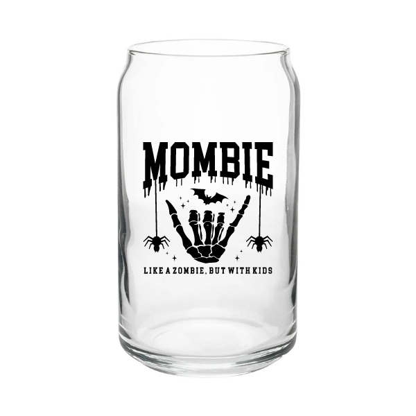 Acential Drinkware - Wholesale Drinking Glass/Cup - Mombie Can Glass, Halloween Cup1