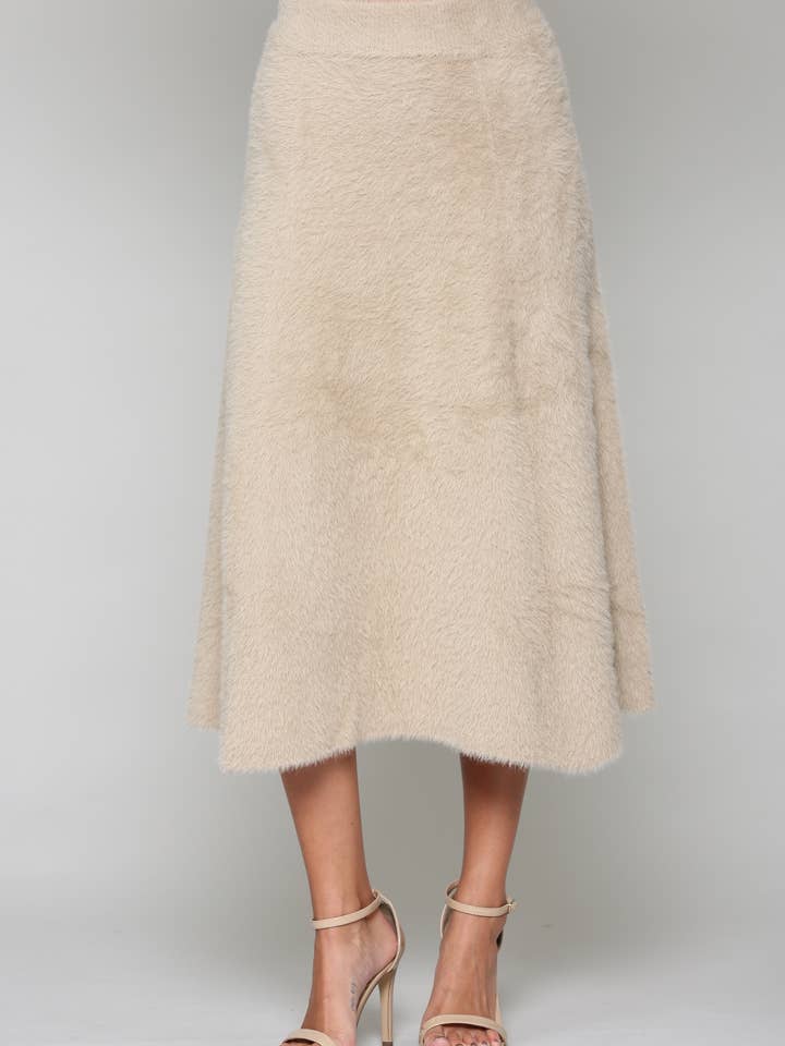 Stephanie Sweater Brushed Knitted Skirt for wholesale by Joh Apparel