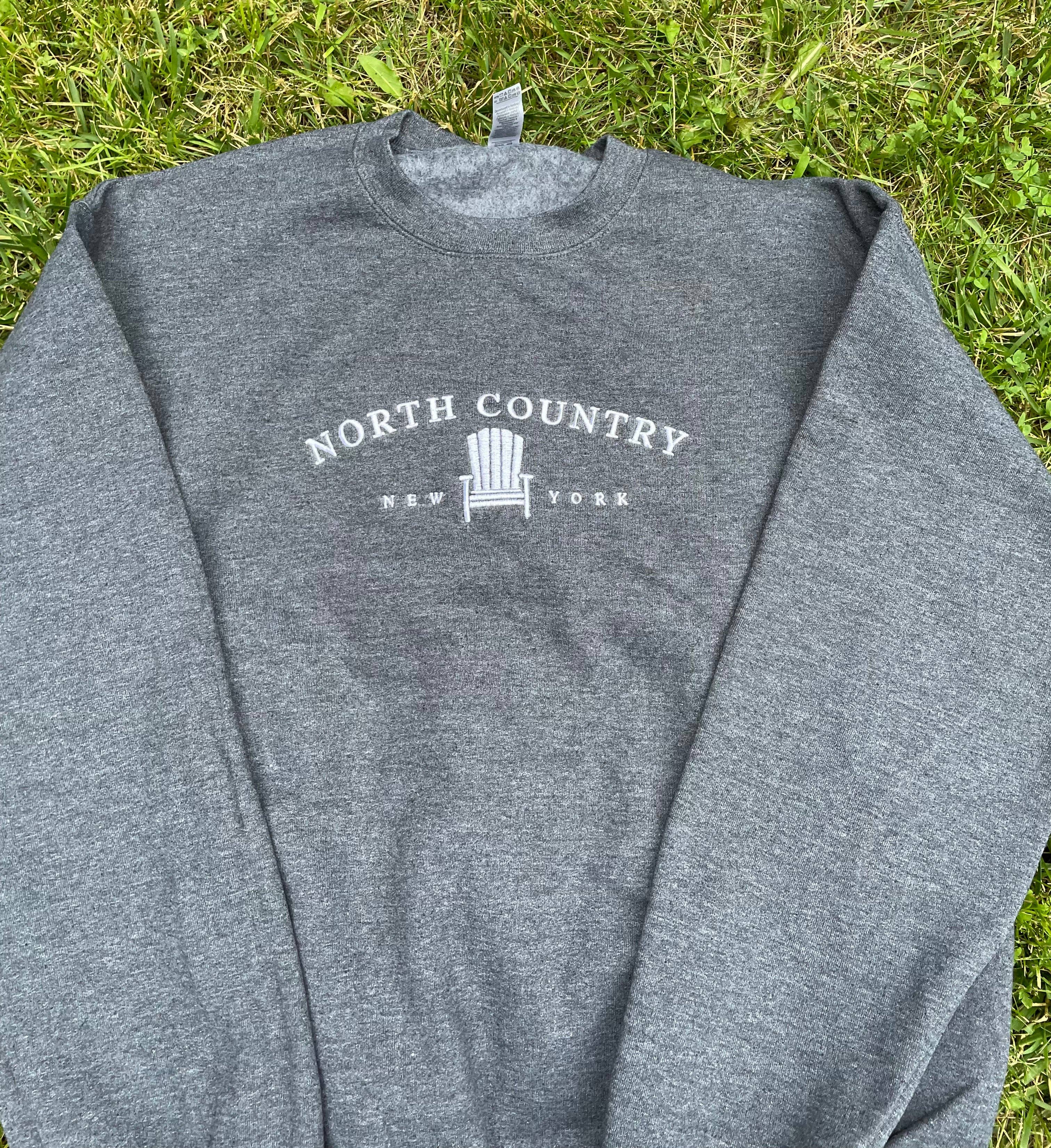 Just Wandering Co. - Wholesale Sweatshirt - Women's - North Country Gildan Crewneck | Plattsburgh, New York | Embr5