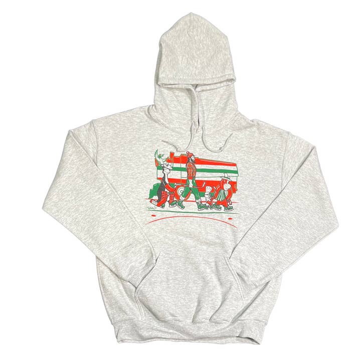 MN Abbey Rd Hockey Hoodie Oatmeal Heather for wholesale by Adam Turman Artwork Co