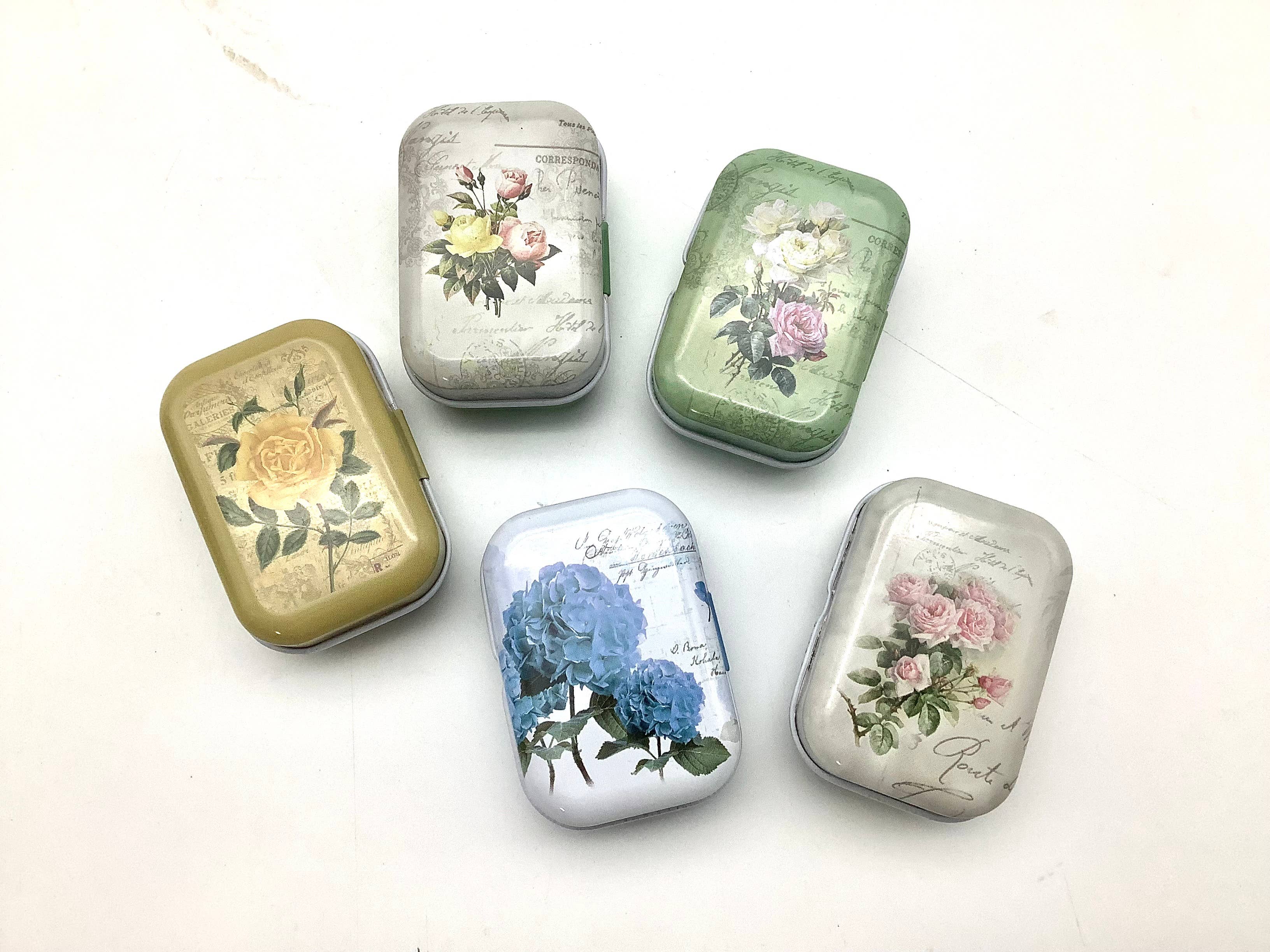 All Little Cute Things - Wholesale Tea Bags - Tea and Roses in Vintage Flowers Tea Tin Canister1