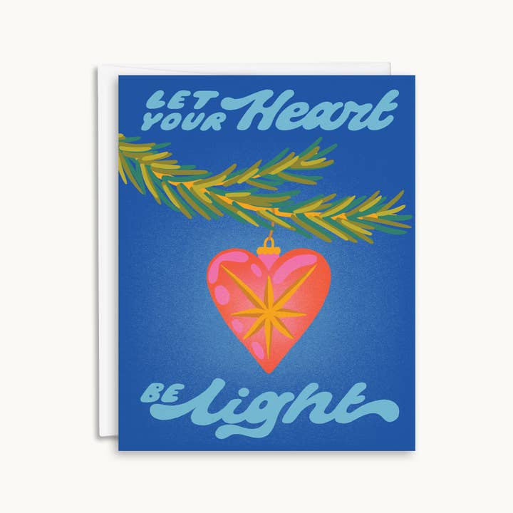 Heart Light Card for wholesale by Salad Bar Studio