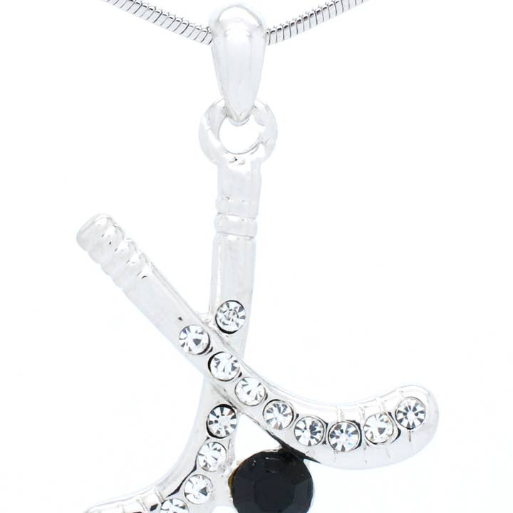 Fan Star Jewelry - Wholesale Pendant/Charm Necklace - Hockey Stick Necklace - Large Single Color
