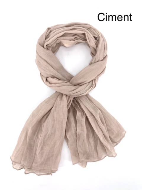 Maison Unik Accessoires - Wholesale Scarf - Unisex - Plain Cheche Scarf 100% Cotton - Unisex - 54 colors22