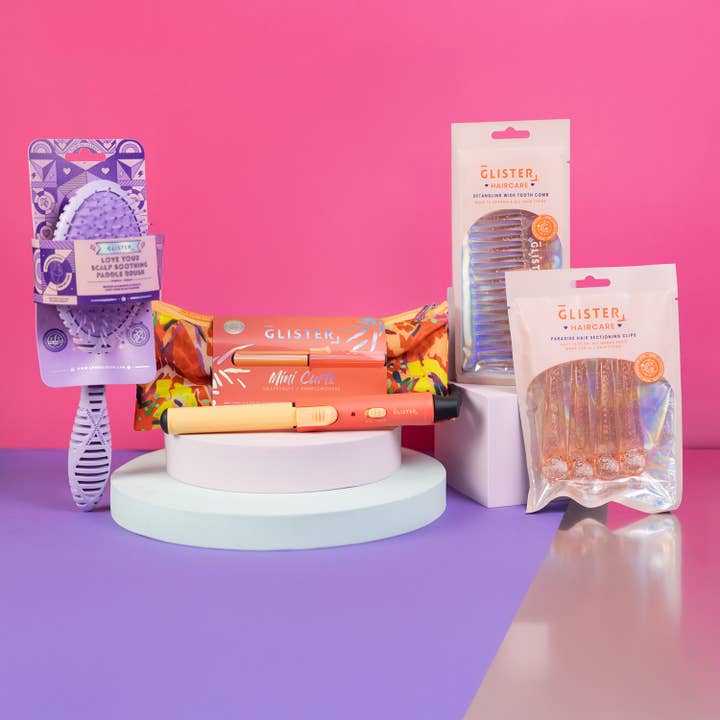 8pc Ultimate Haircare Adventure Set - Purple & Orange for wholesale by Glister