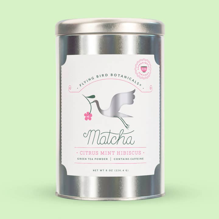 Matcha d'hibiscus à la menthe aux agrumes - Extra Large pour la vente par Flying Bird Botanicals
