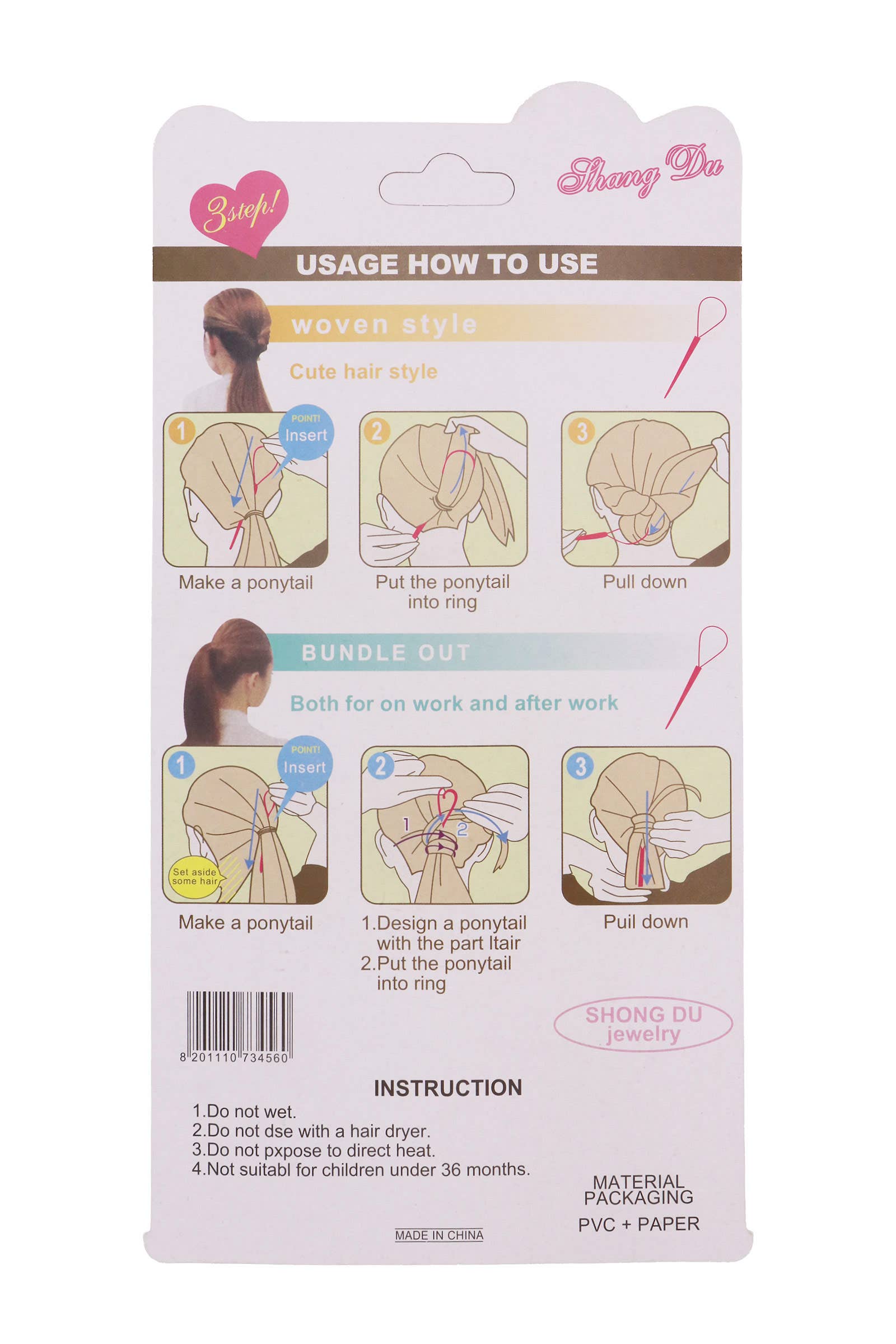 AS SHOWN 7-piece Diy Hair Braiding And Styling Tools Set for wholesale on Faire10