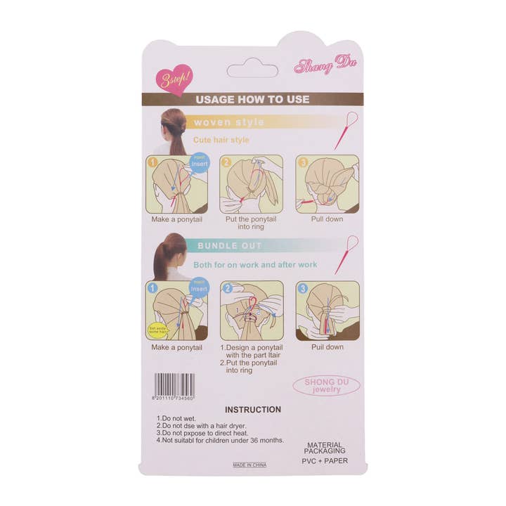 AS SHOWN 7-piece Diy Hair Braiding And Styling Tools Set for wholesale on Faire10