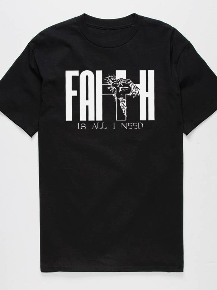 Polar bee - Wholesale Screen Printed T-Shirt - Unisex - PB-2566. FAITH IS ALL I NEED4