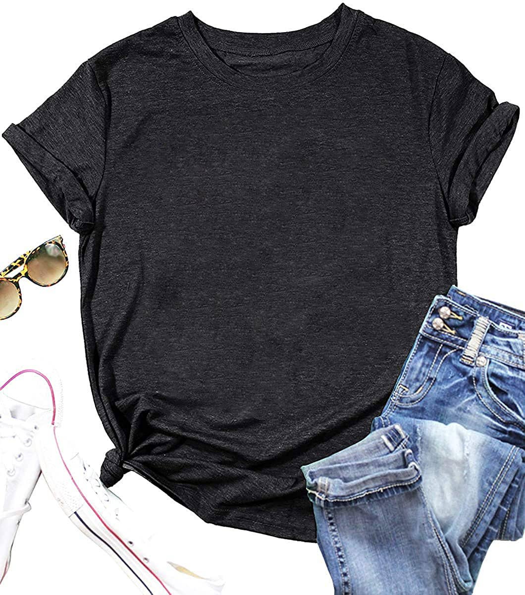 Lily Clothing - Wholesale T-Shirt - Women's - LOOSE SOLID COLOR SHORT SLEEVED T SHIRT_CWTTS074718