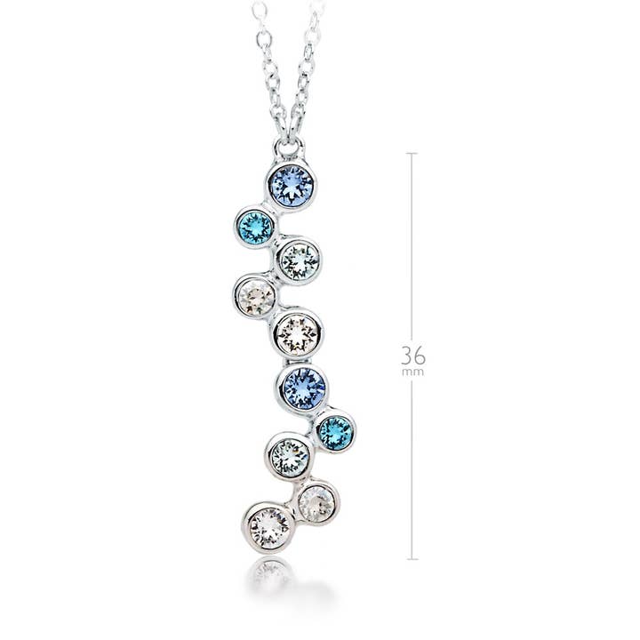 My Jewellery Story – wholesale Pendant/charm necklace – MYJS Fidelity Pendant with Blue Swarovski Crysta|5-1161-RBLU2