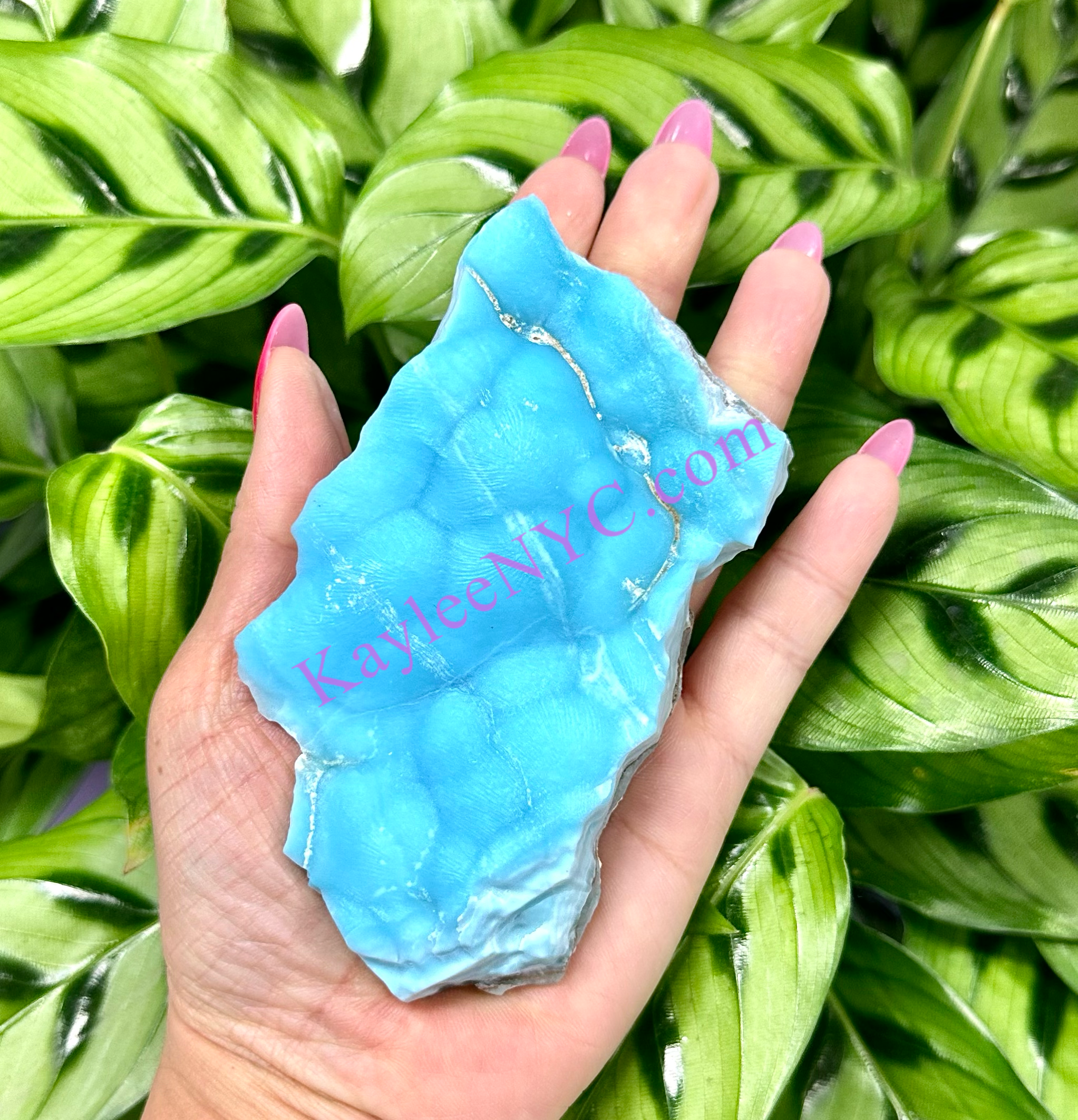 KayleeNYC - Vente Pierre et cristal de spiritualité - Cristal brut de spécimens d'aragonite bleue naturelle de 2 livres6