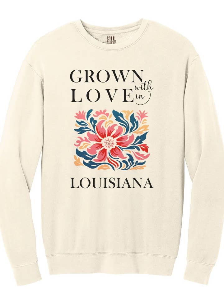 Louisiana Matisse Blumen-Sweatshirt für den Großhandel von Soil Comforts