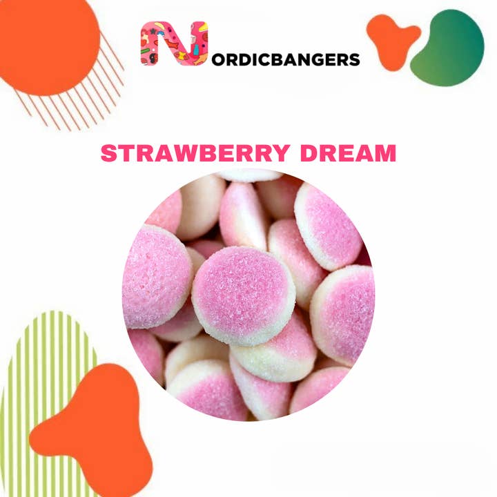 Svenskt Godis - JORDGUBBSDRÖM for wholesale by Nordicbangers - Swedish Candy Supply
