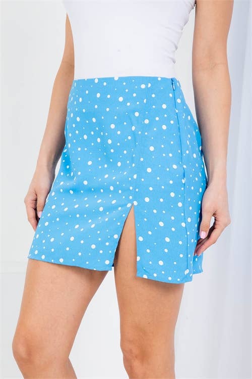 MYS Wholesale Inc - Wholesale Skirt - Women's - Women's Polka Dots With Back Zipper Casual Skirt4