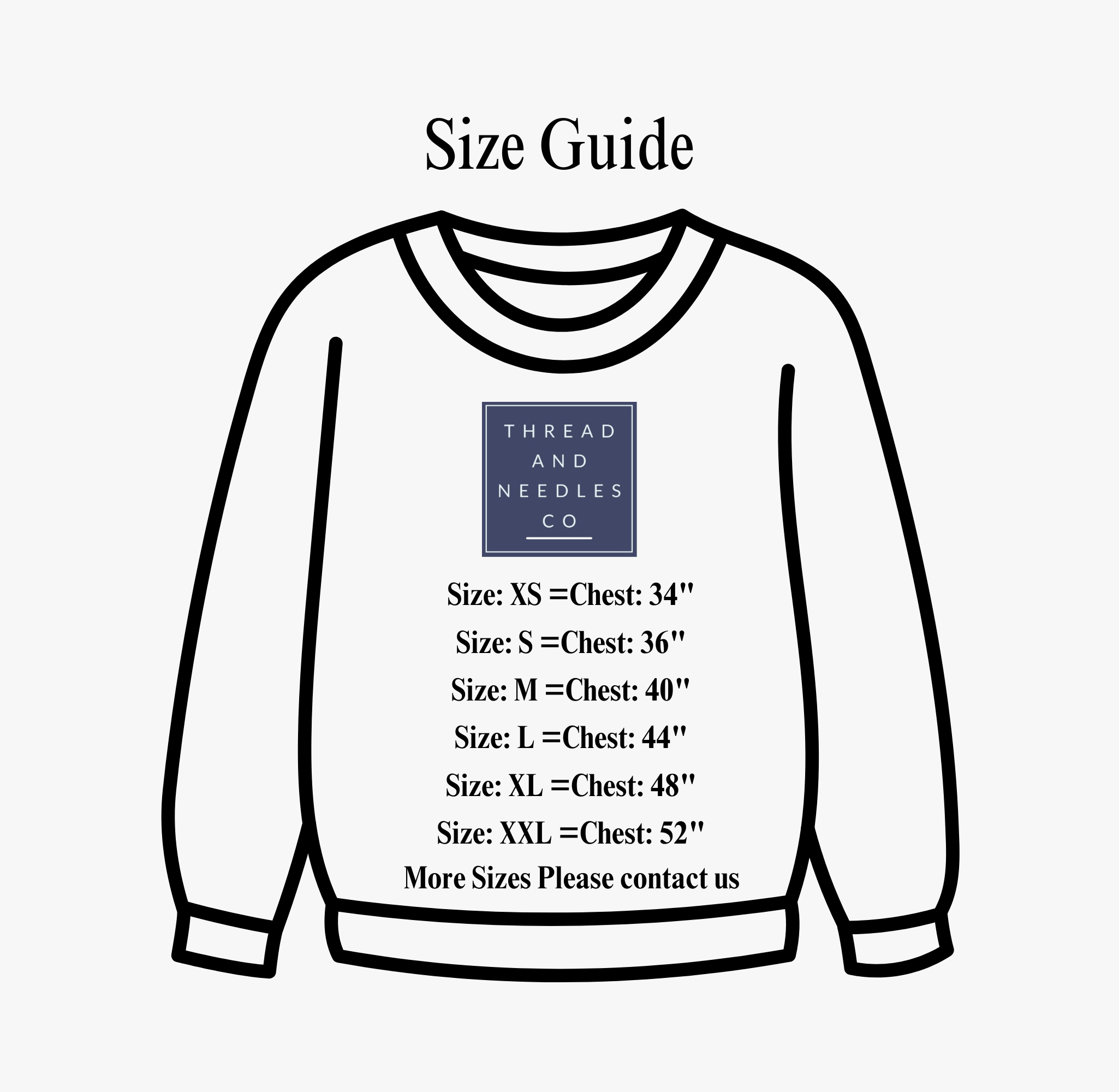 Thread and Needles Co - Wholesale Sweatshirt - Unisex - Add your design embroidered clothing1