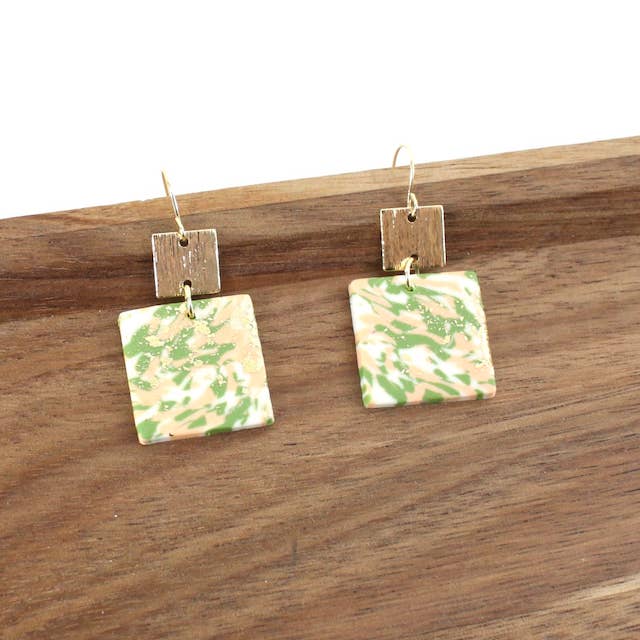 Pretty Persuasions - Wholesale Dangle Earrings - E24050 Rubber Print Earrings