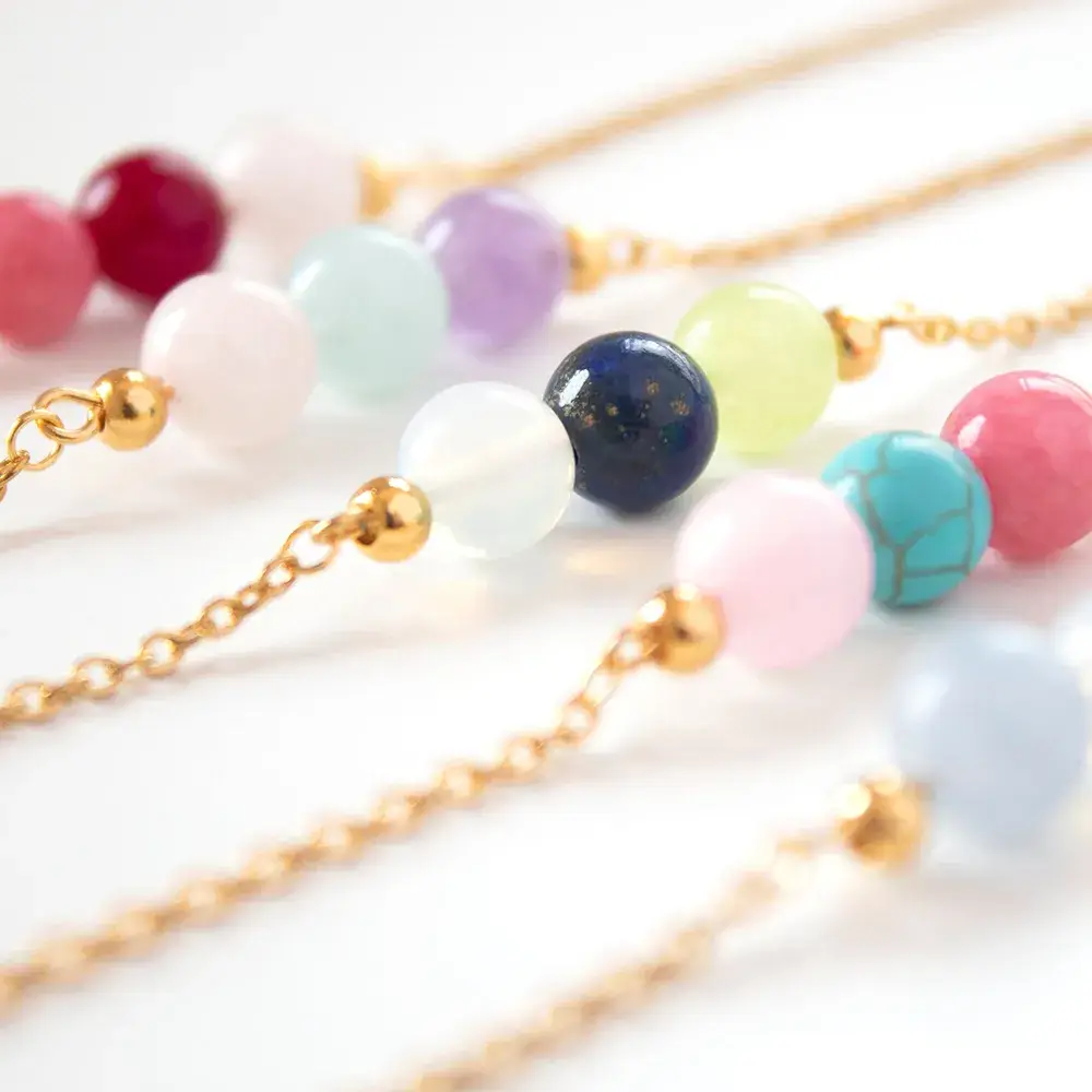 Gypsy Soul - Wholesale Beaded Bracelet - Dainty Stone Healing Friendship Bracelet - Assortment 6 Pcs1