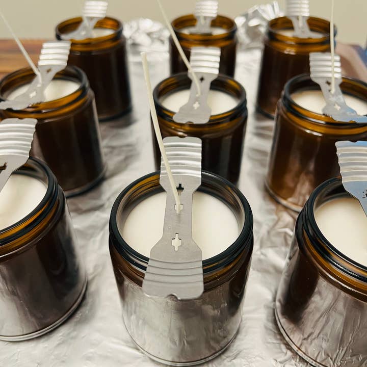 Cultured Scents Co. - Wholesale Jar/Filled Candle - Coquito - Puerto Rican Eggnog coconut wax candle