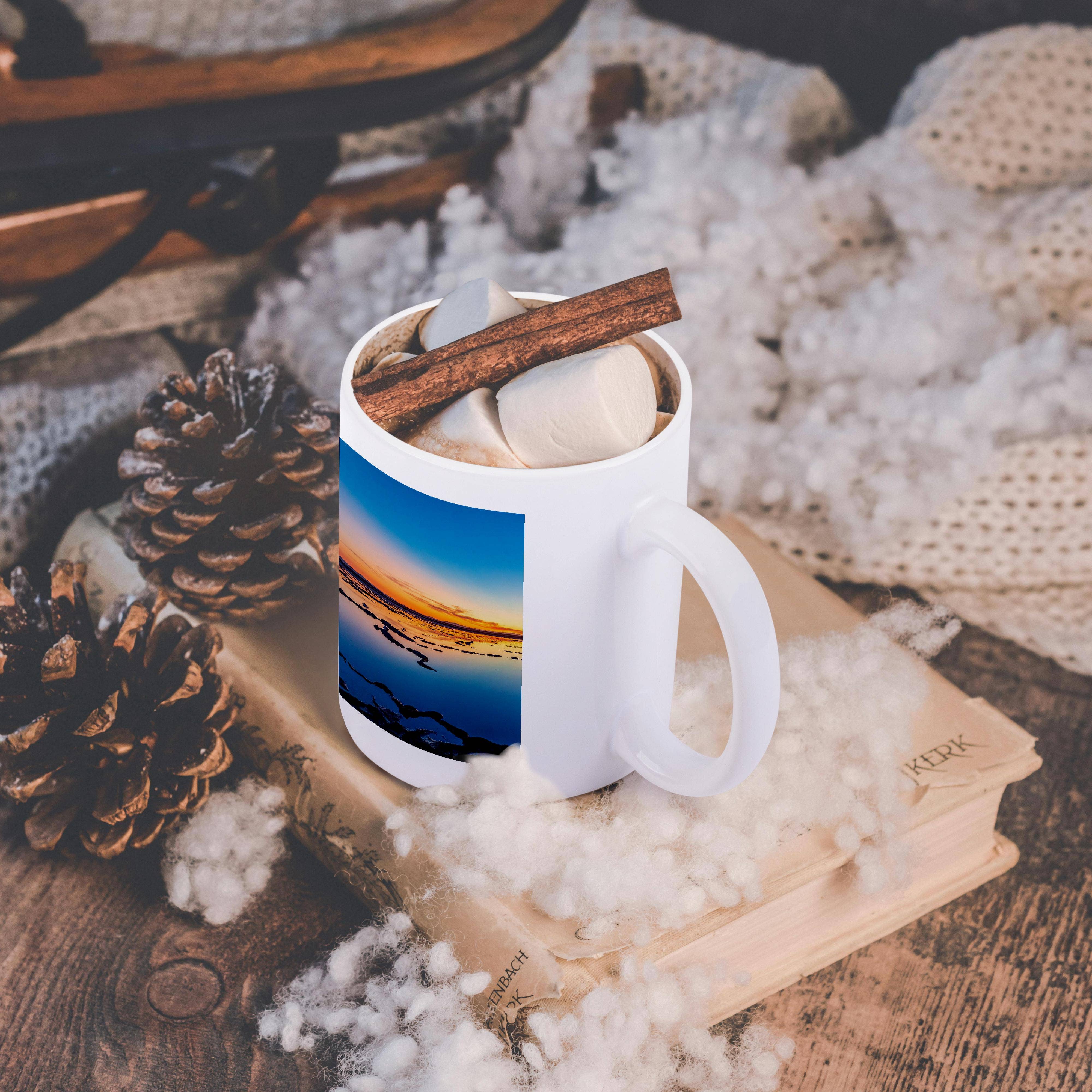 3dRose - Wholesale Koffiemok - 3dRose, Guerrero Negro, Baja California Sur, Mexico. Zoutvijvers bij zonsondergang 2., Mok11