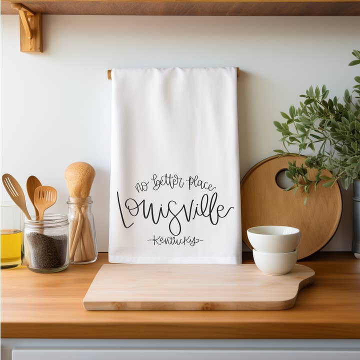 No Better Place *Custom Town* Tea Towel for wholesale by Doodles By Rebekah